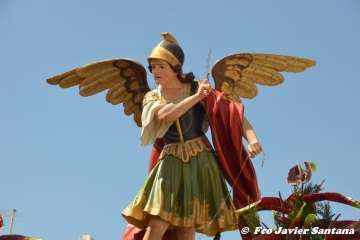 Telde rinde pleitesía a San Miguel en Valsequillo (Foto Francisco Javier Santana y TA)